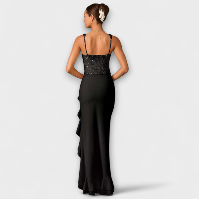 Bella - Satin dress with corset