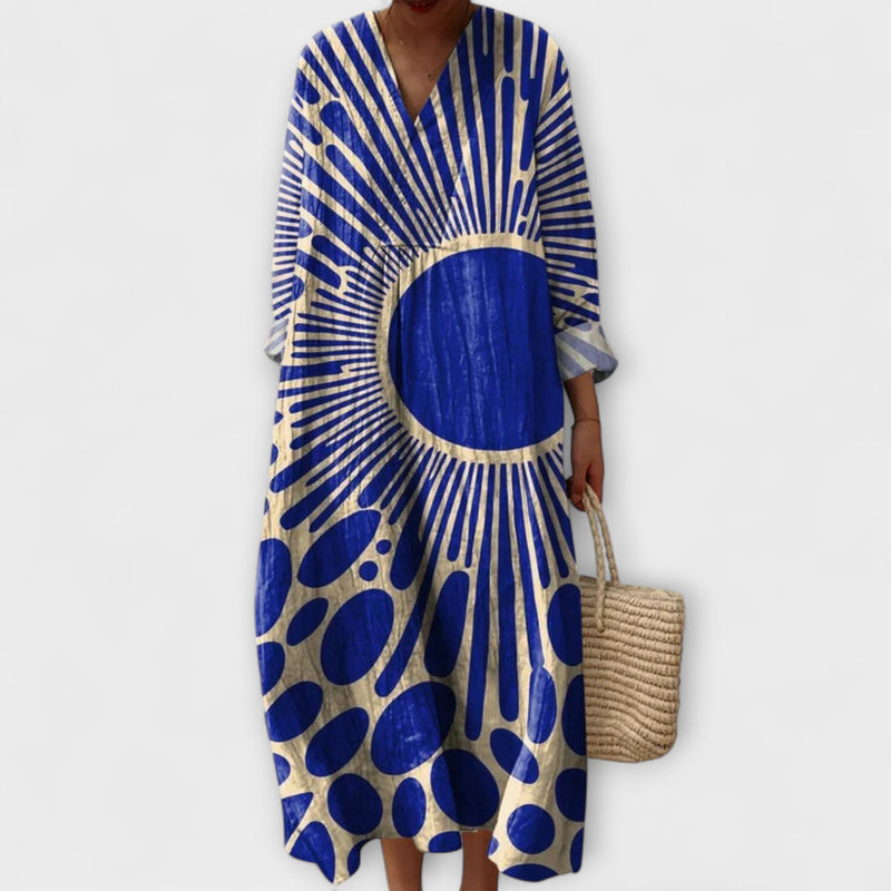 Barbal — Cotton Blend Knee-Length Dress