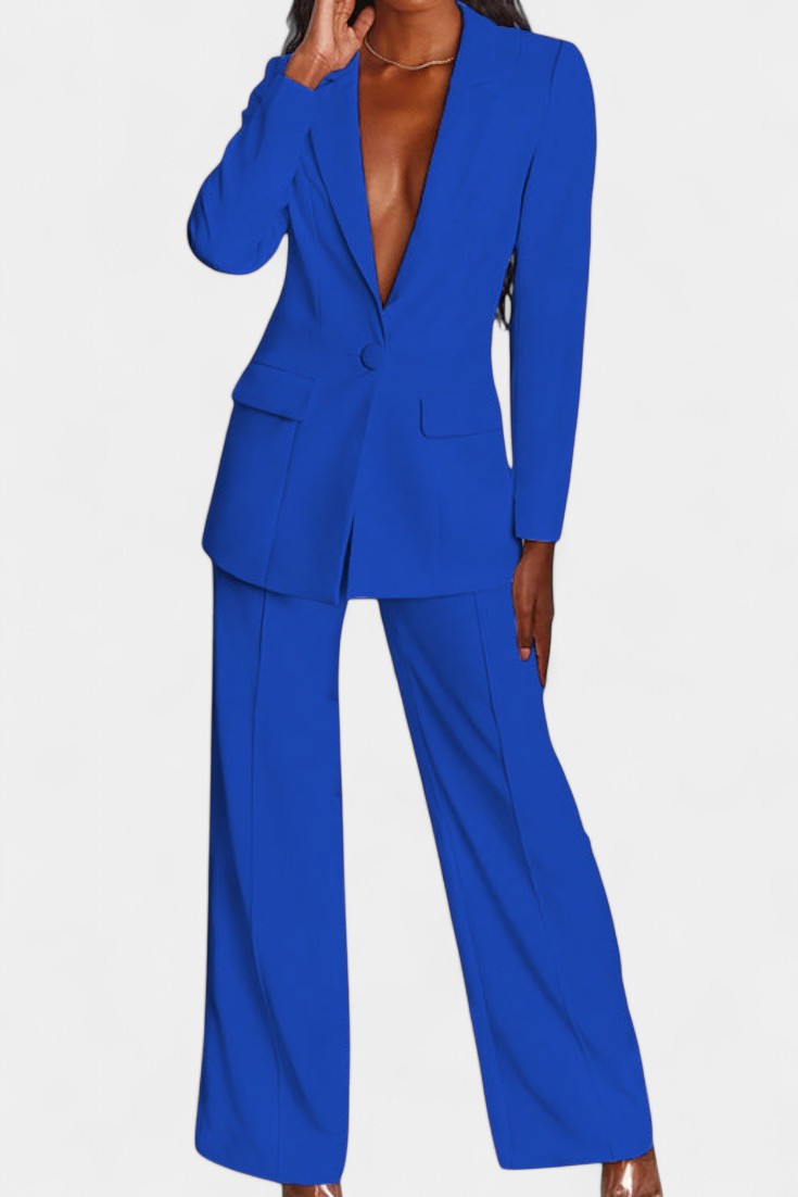 Marnie Tailored Jacket and Wide Leg Pants Set