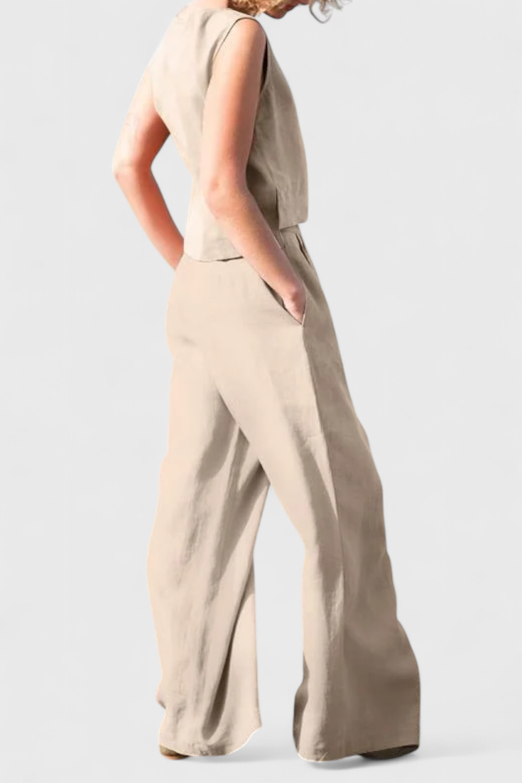 Yvanne Summer Sleeveless Vintage Set