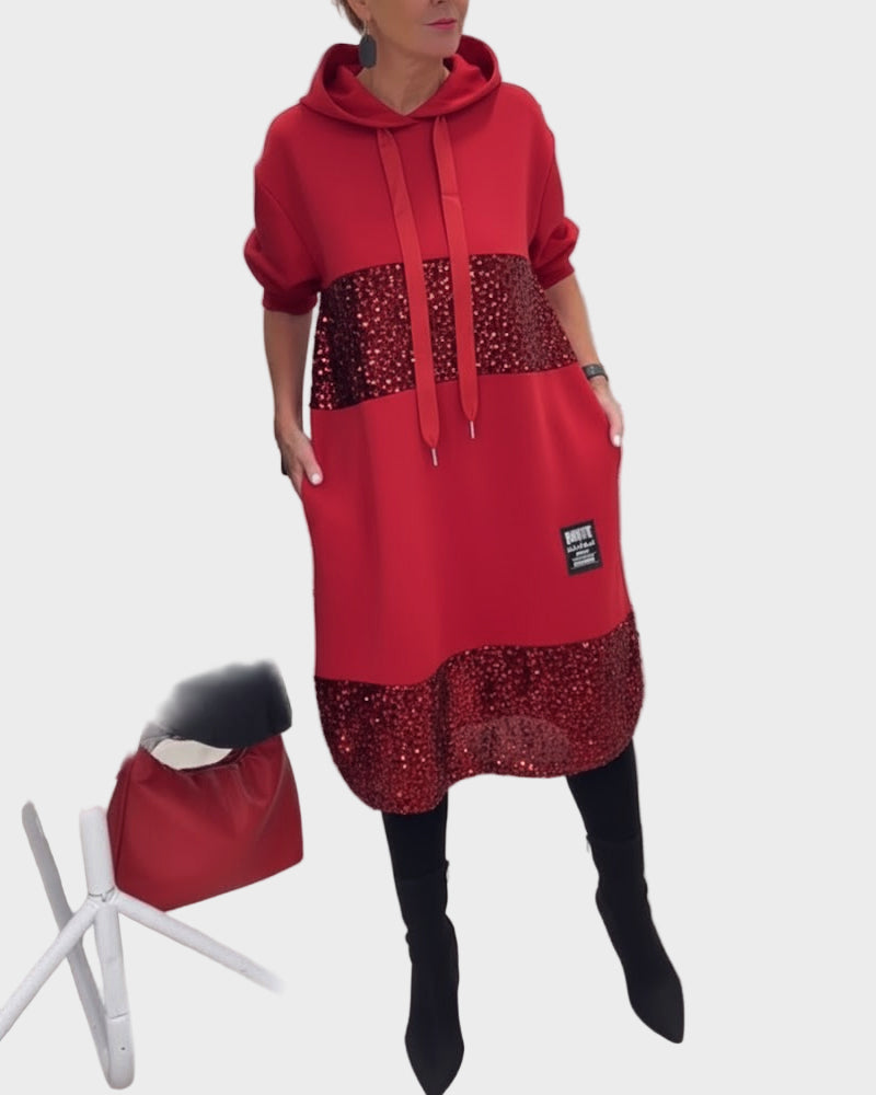 Marieta | Modern Dress with Hood and Flare