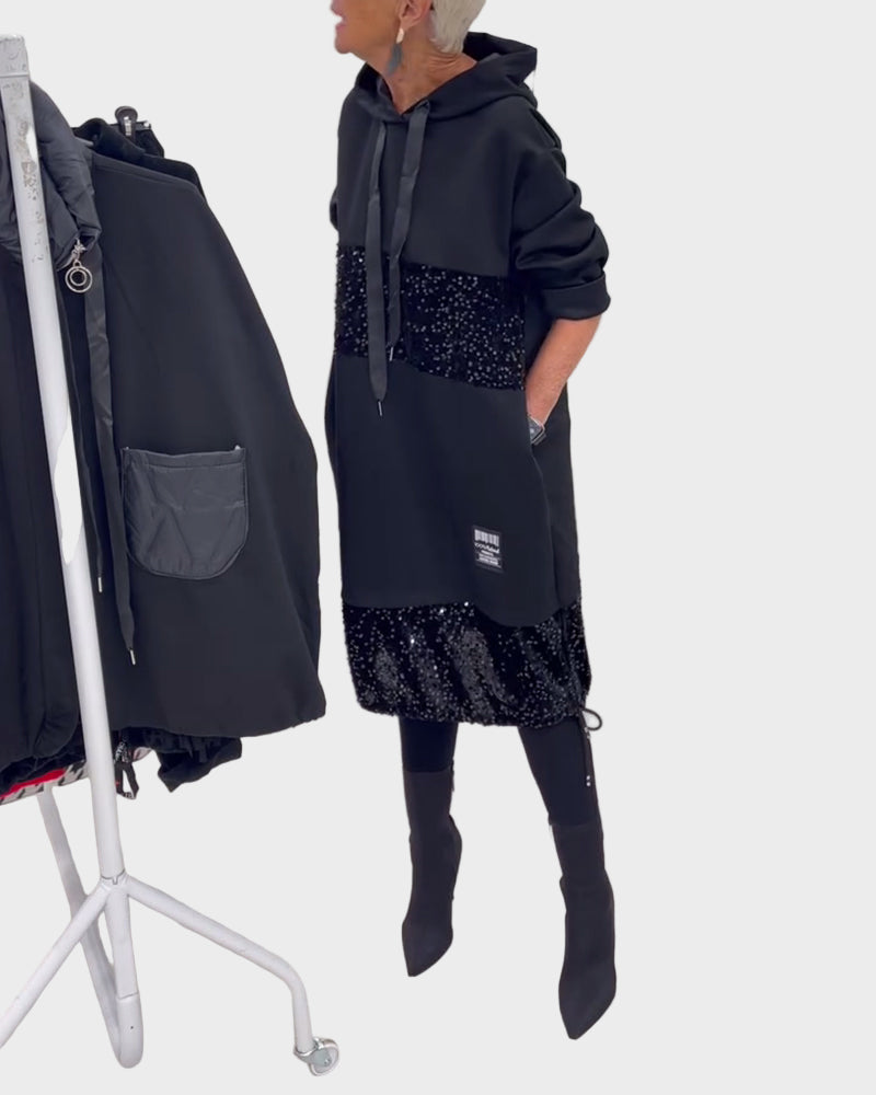 Marieta | Modern Dress with Hood and Flare