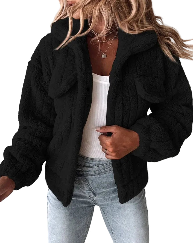 Amira -  Ribbed Fleece Sherpa
