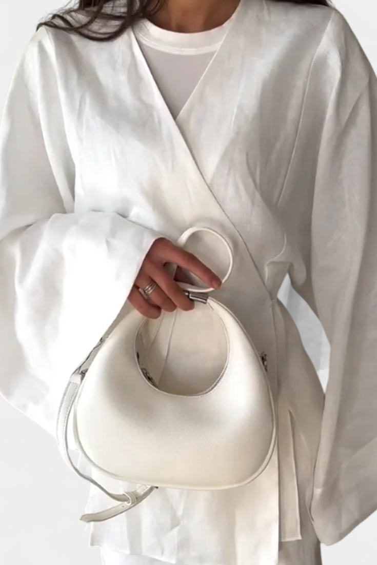 Zelda V-Neck Shirt and Open Skirt Set