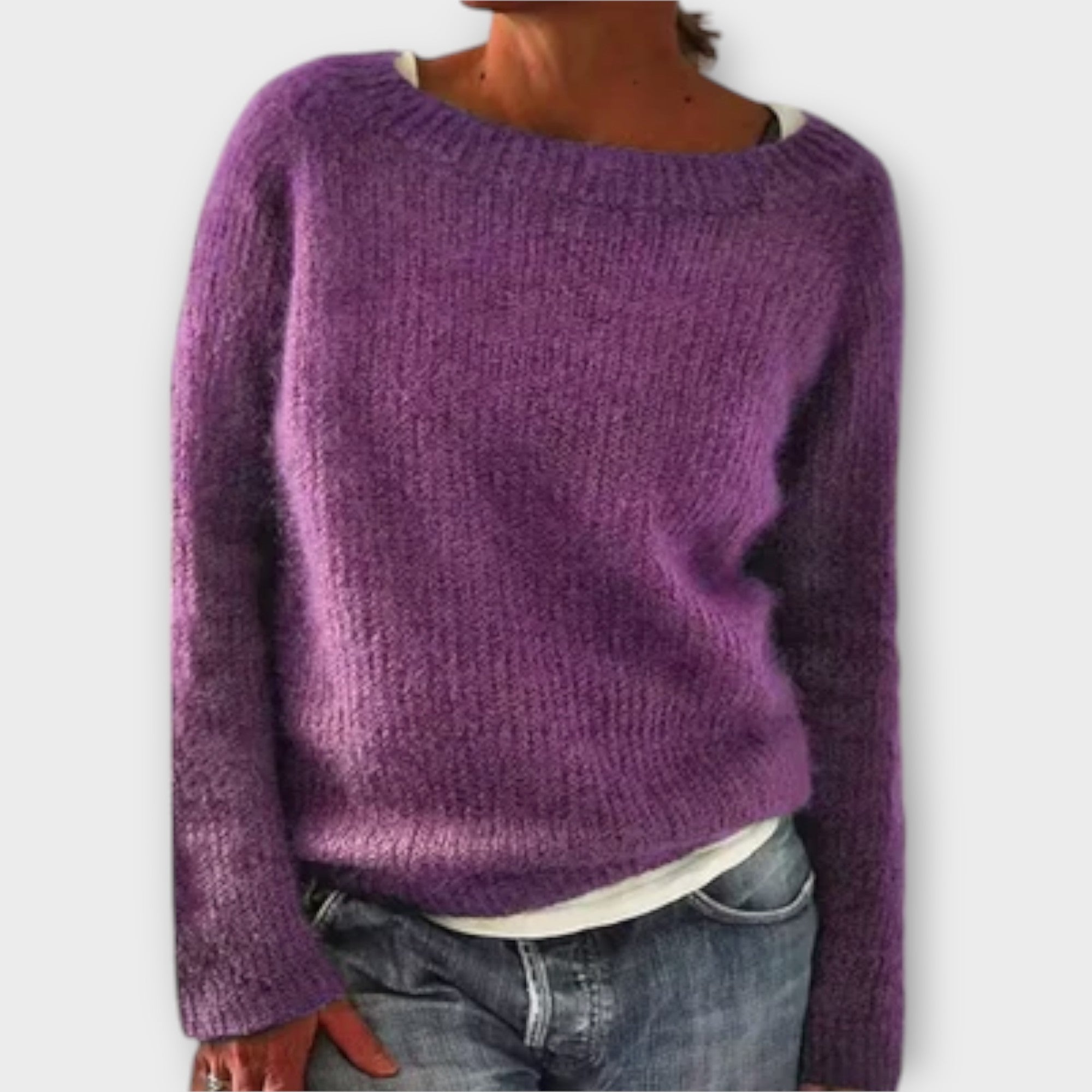 Regine – solid colored knitted sweater