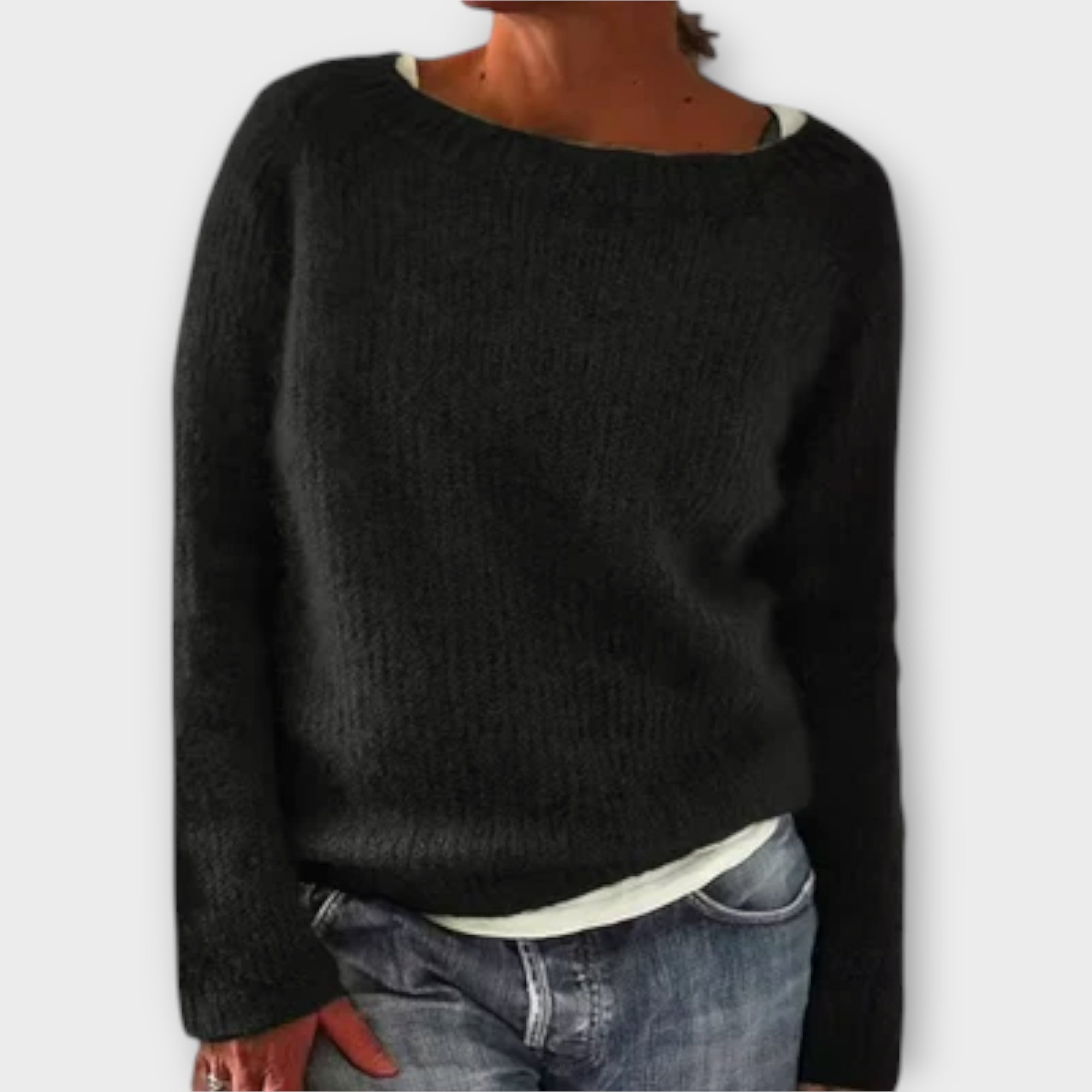 Regine – solid colored knitted sweater