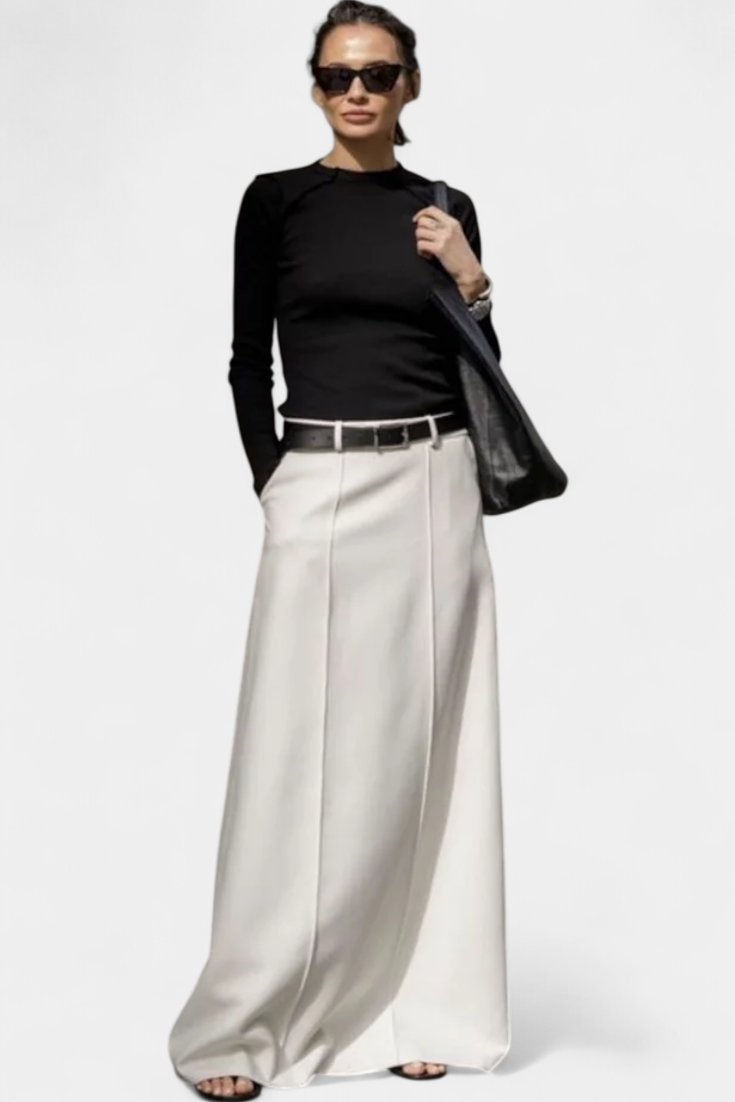 Ada H-Line Skirt Monochrome with Modern Urban Style