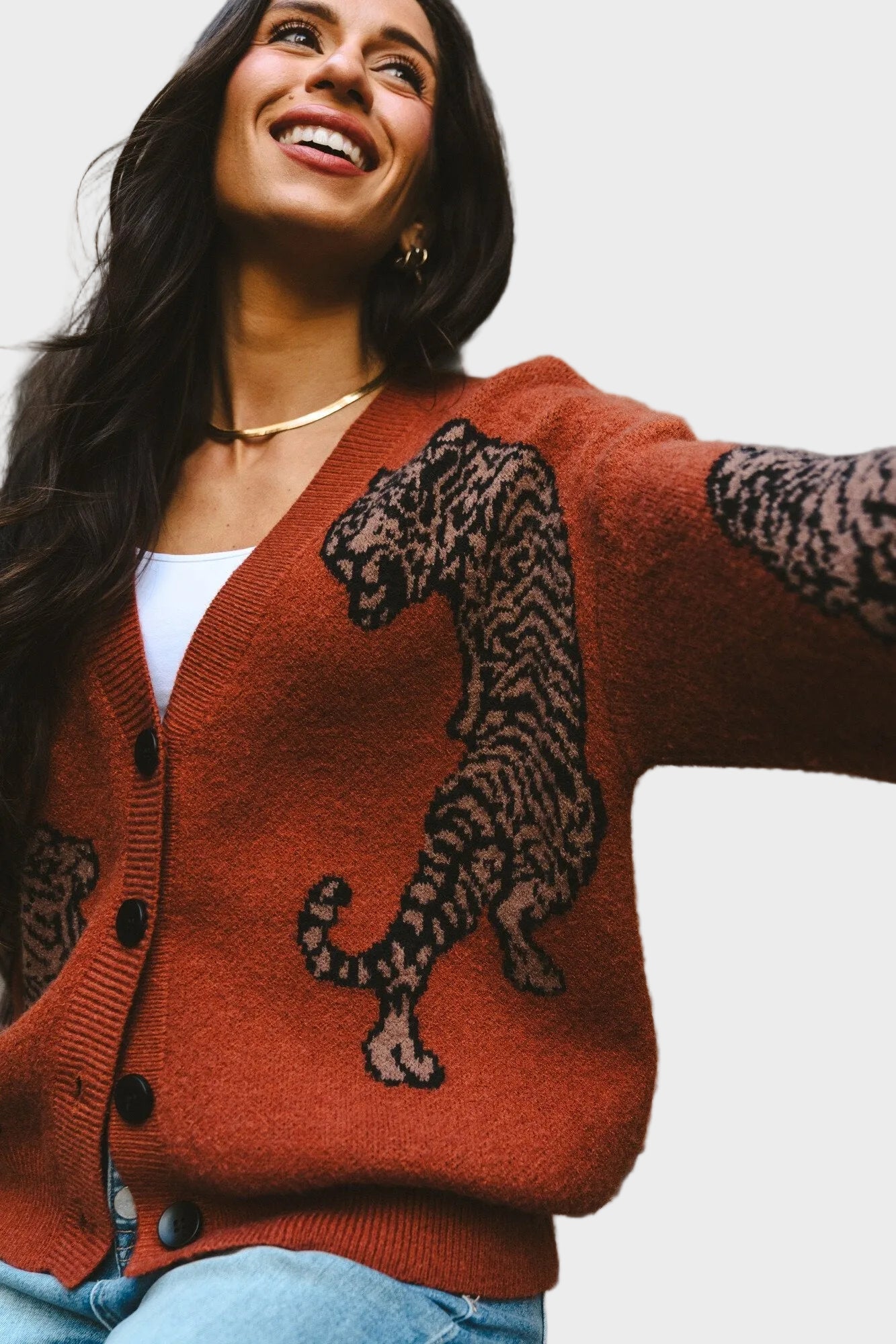 Wanda | Tigress Sweater in Rust