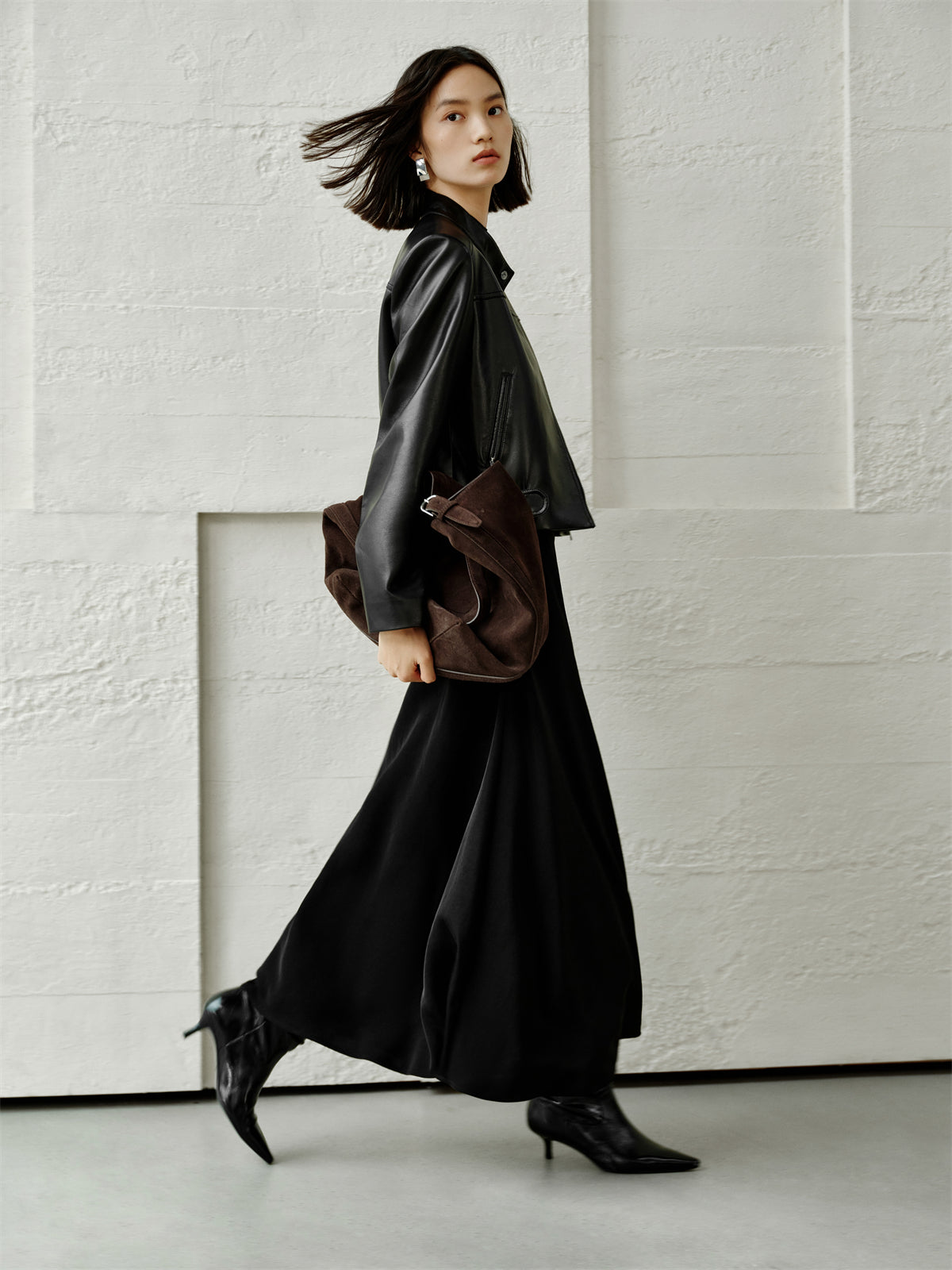 Iris | Short PU motorcycle jacket