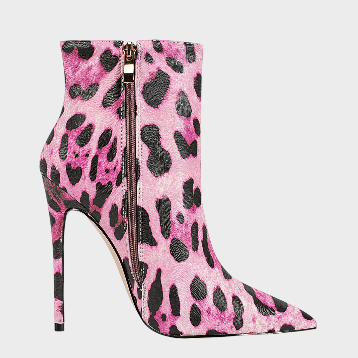 Leila | Leopard Print High Heel Ankle Boots