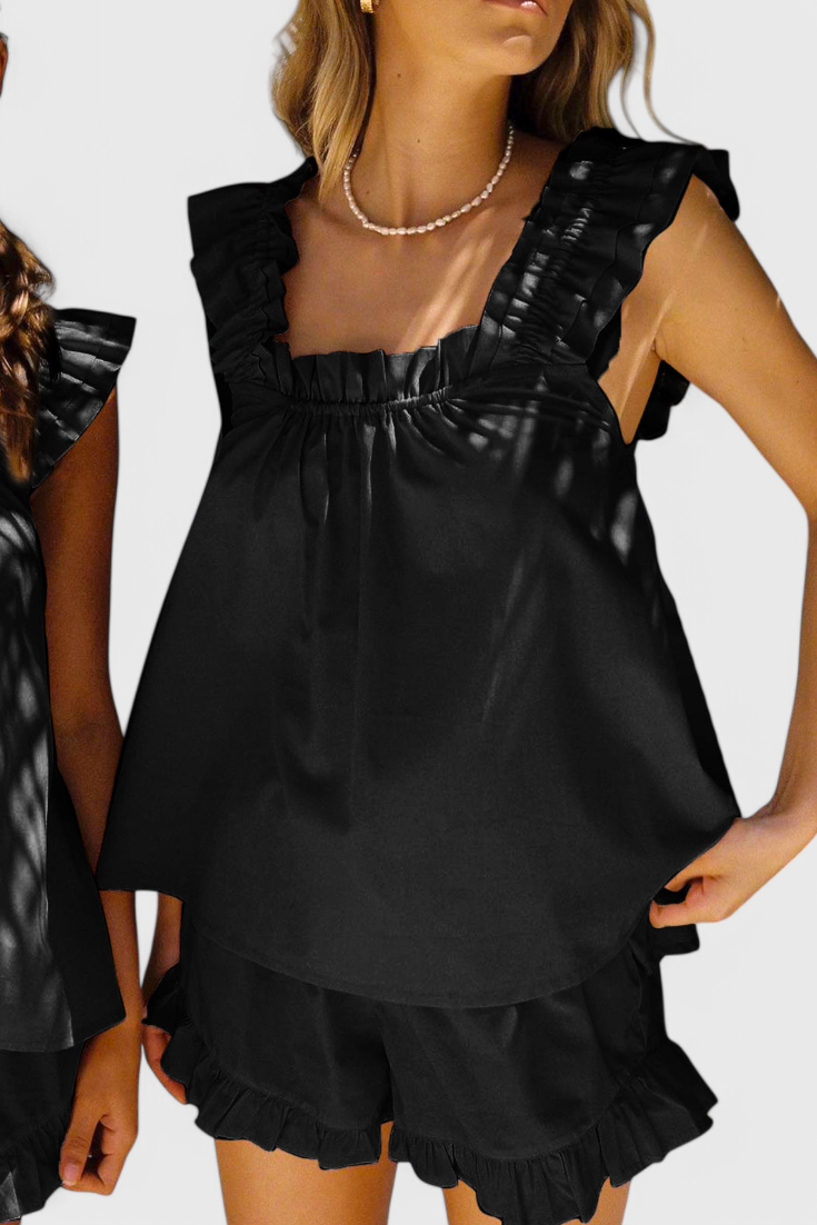 Victoria Lounge Set with Ruffles