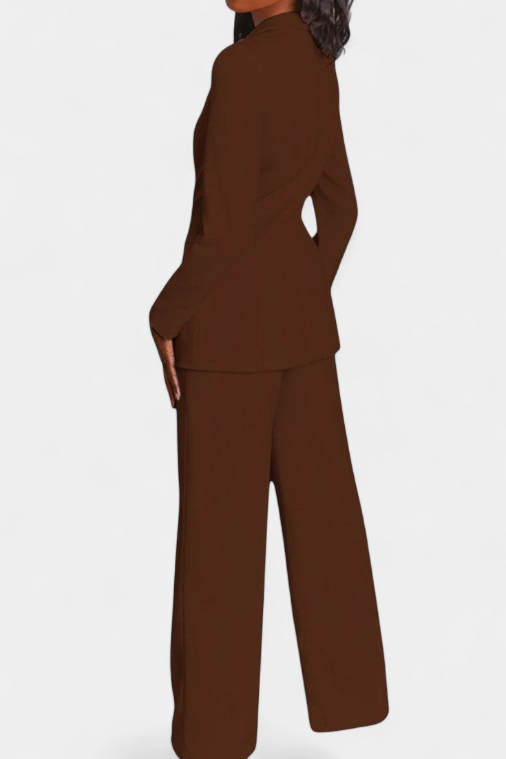Marnie Tailored Jacket and Wide Leg Pants Set