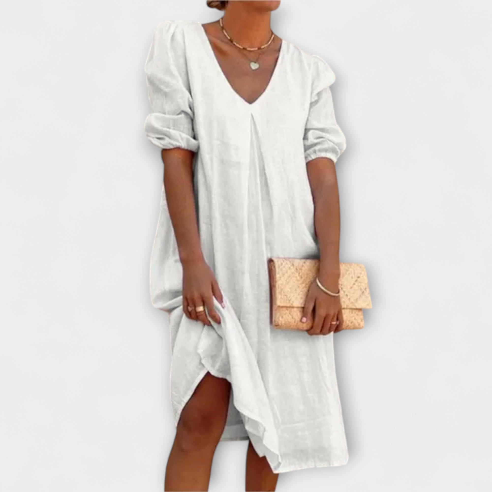 Fanny — Elegant Summer Dress with Braided Details
