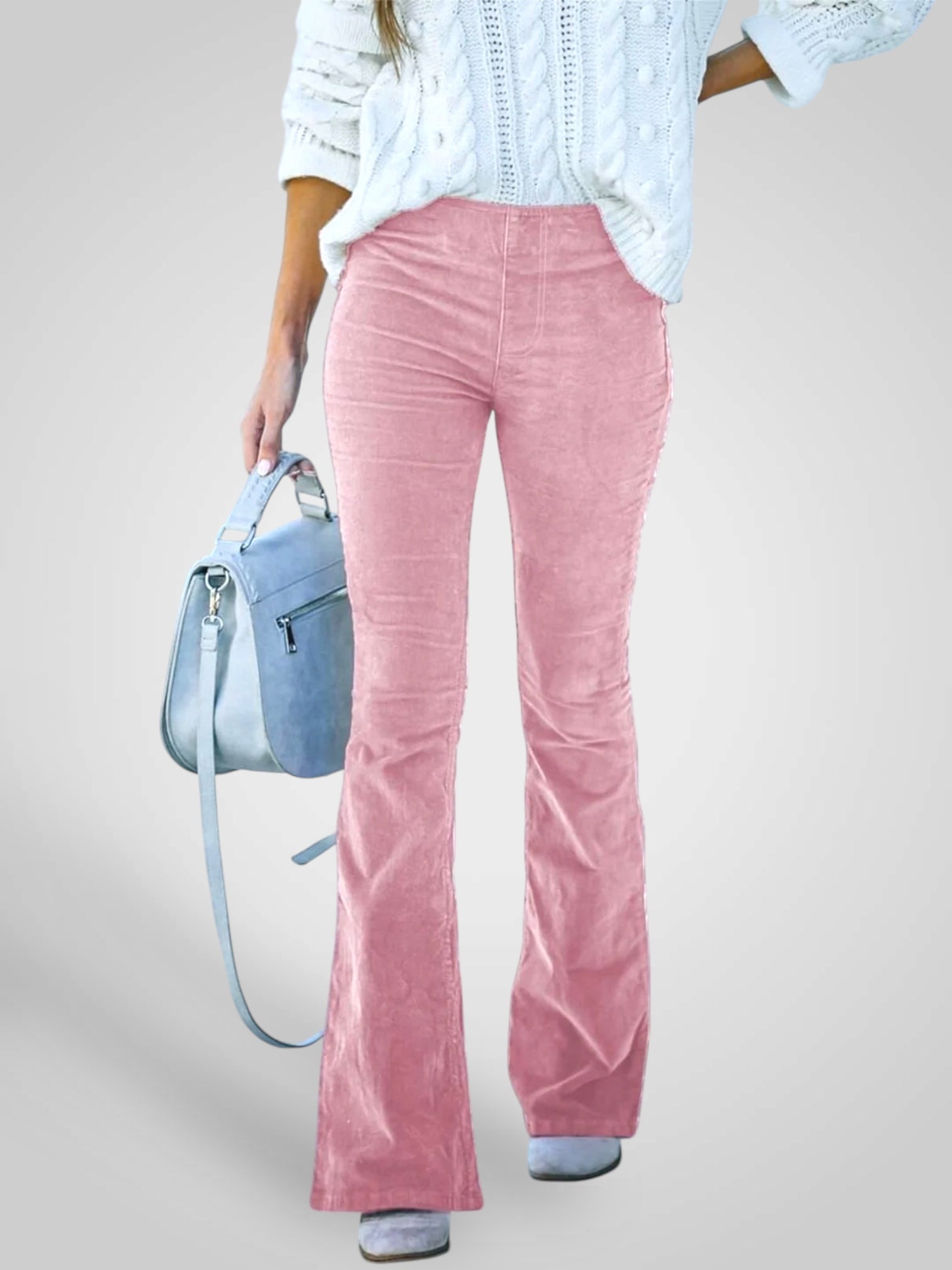 Nedda | High Waist Flare Pants - Stretch Fit