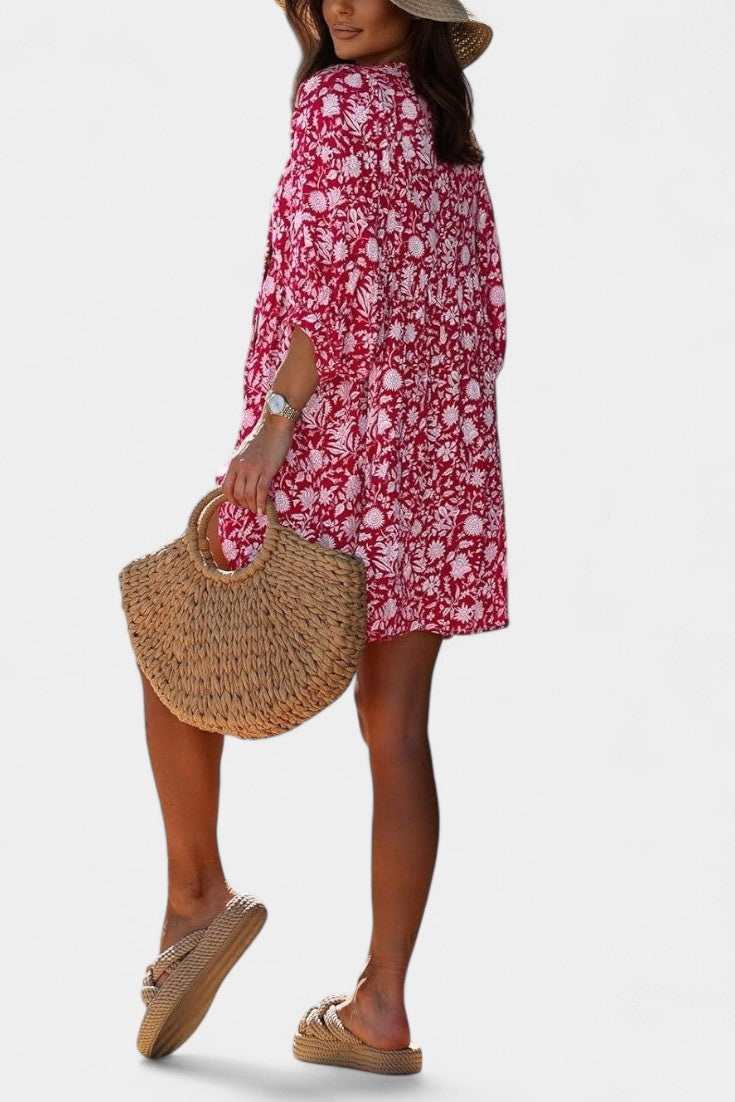 Daniela Boho Floral Mini Dress