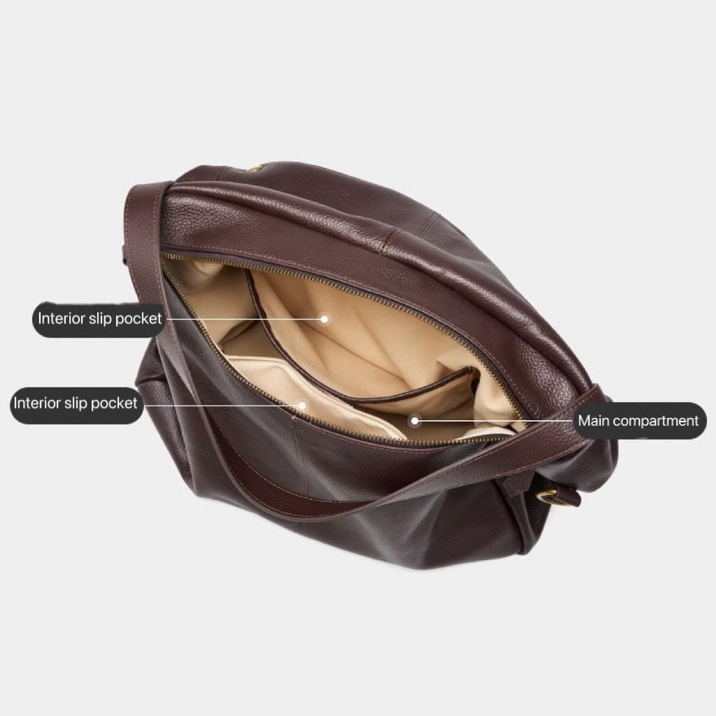 Adriani | Retro genuine leather soft minimalist bag for everyday use