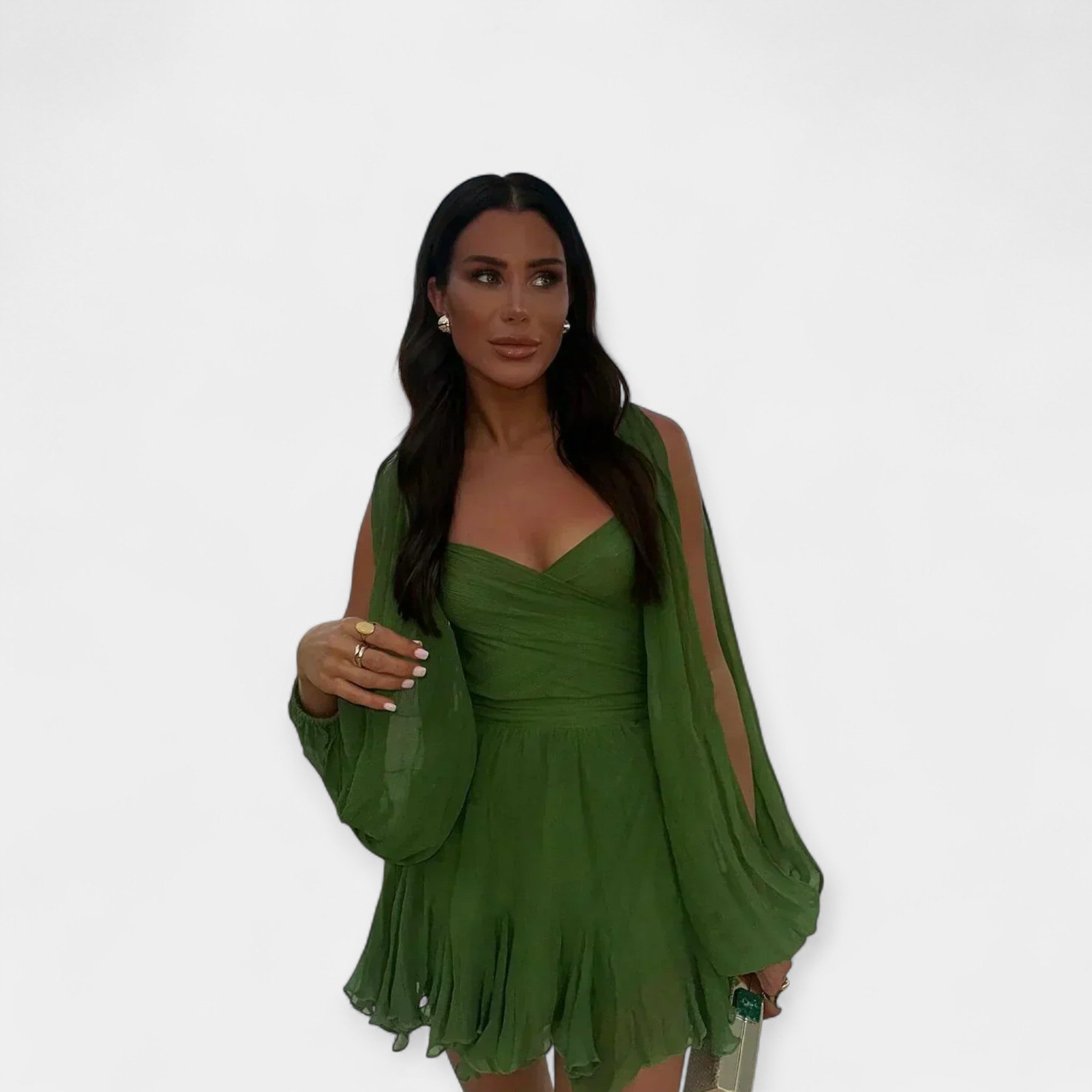 Romantic Short Sleeve Dress