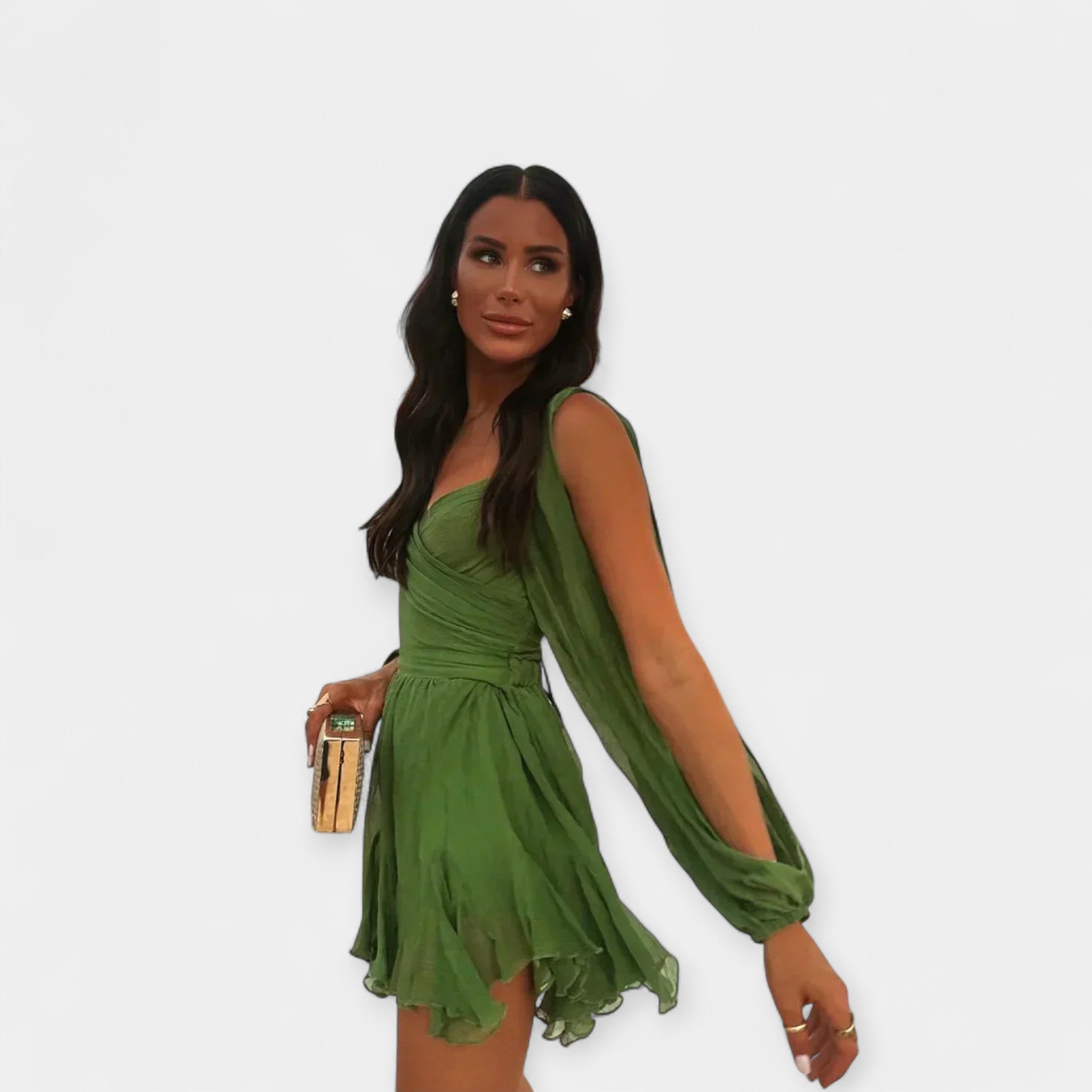 Romantic Short Sleeve Dress