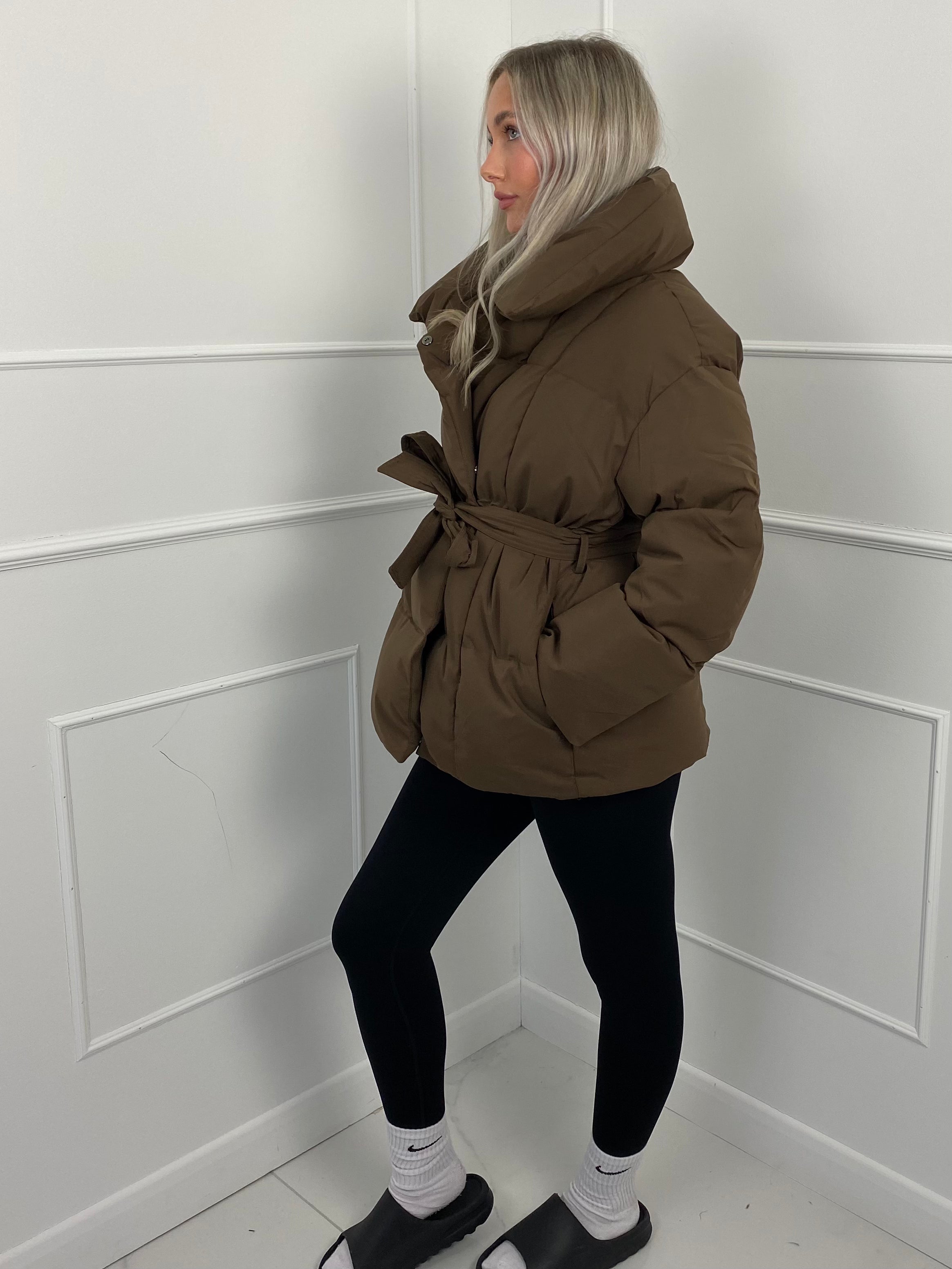 Karyl - Short jacket with belt and pockets