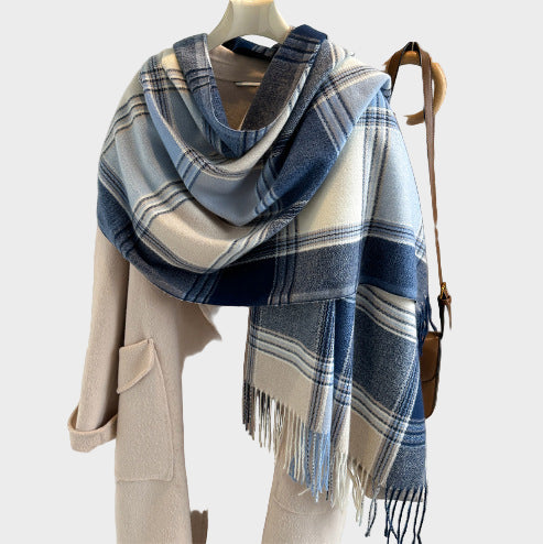 Aveline | Luxurious Plaid Scarf