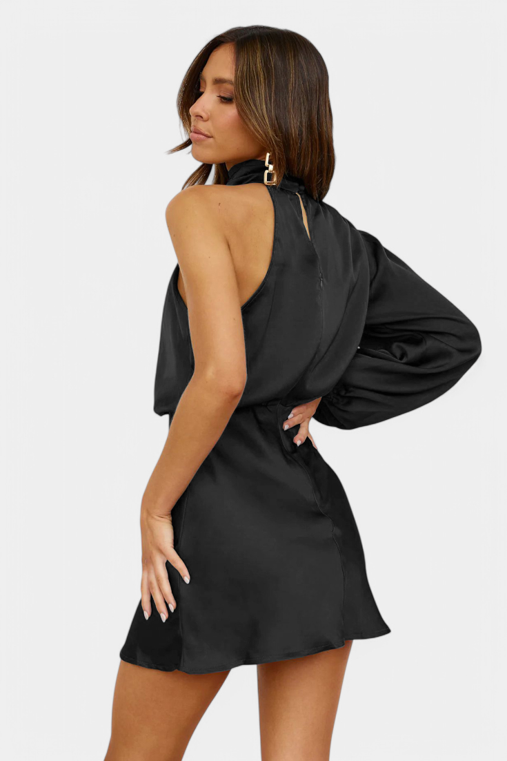 Mara Mini Draped One-Shoulder Dress