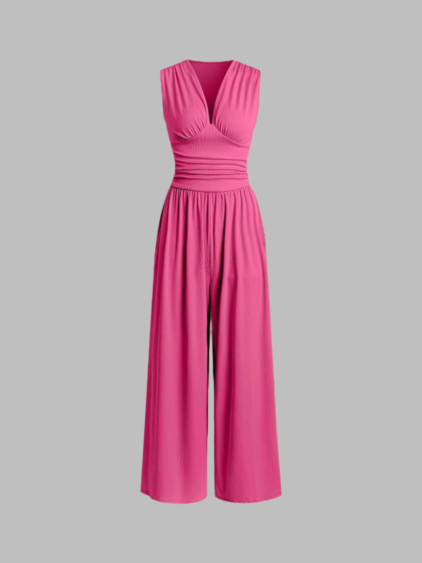 CHARITY – Elegant sleeveless jumpsuit with wide pants