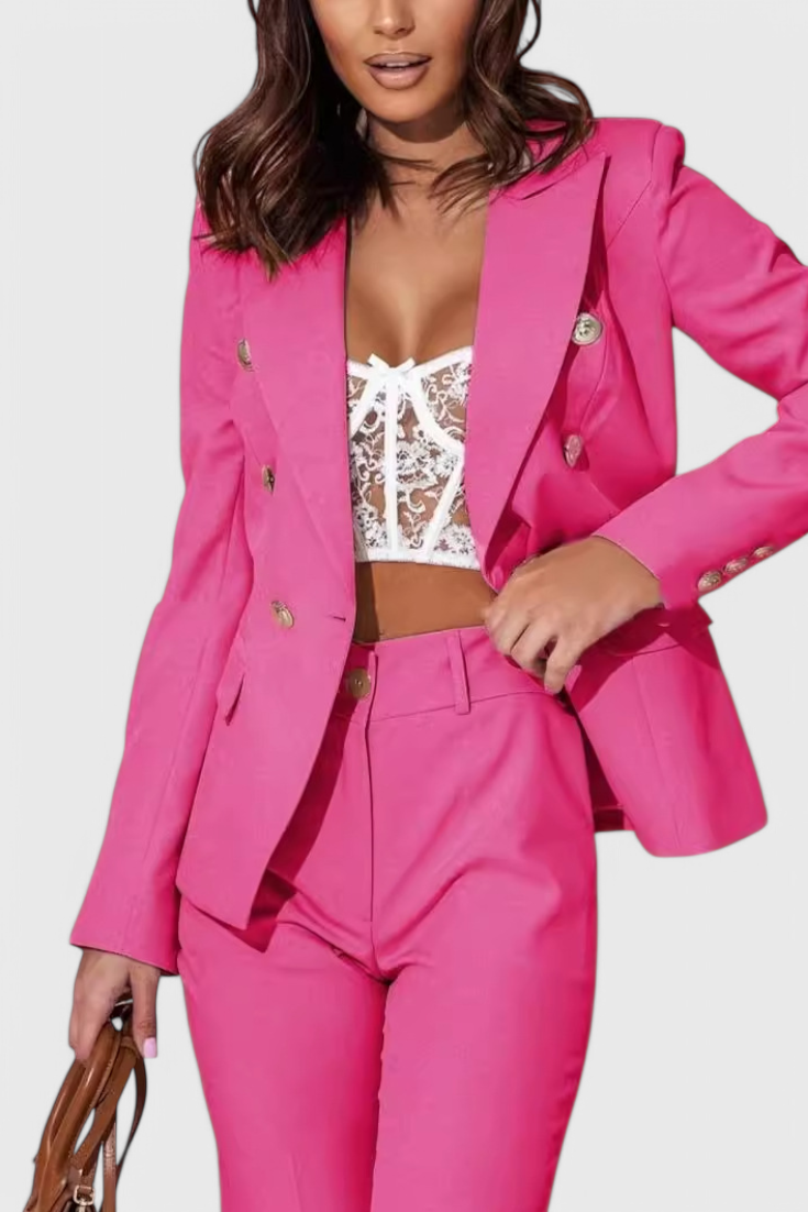 Rosalin Elegant Blazer and Pants Set