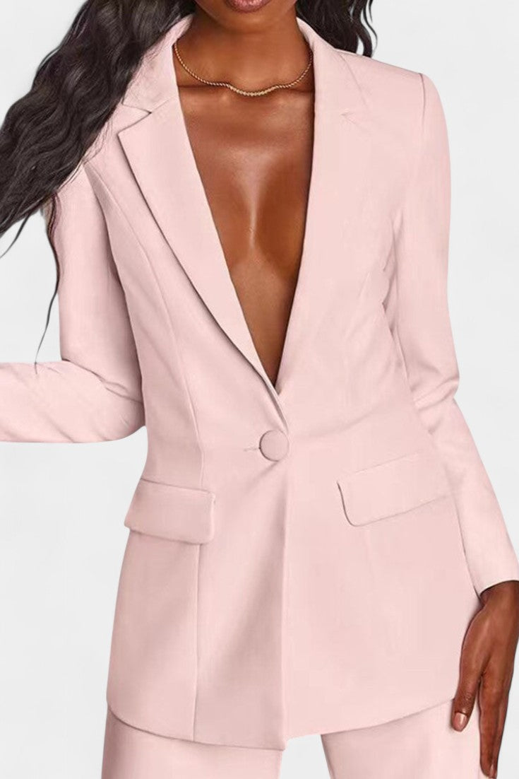 Marnie Tailored Jacket and Wide Leg Pants Set