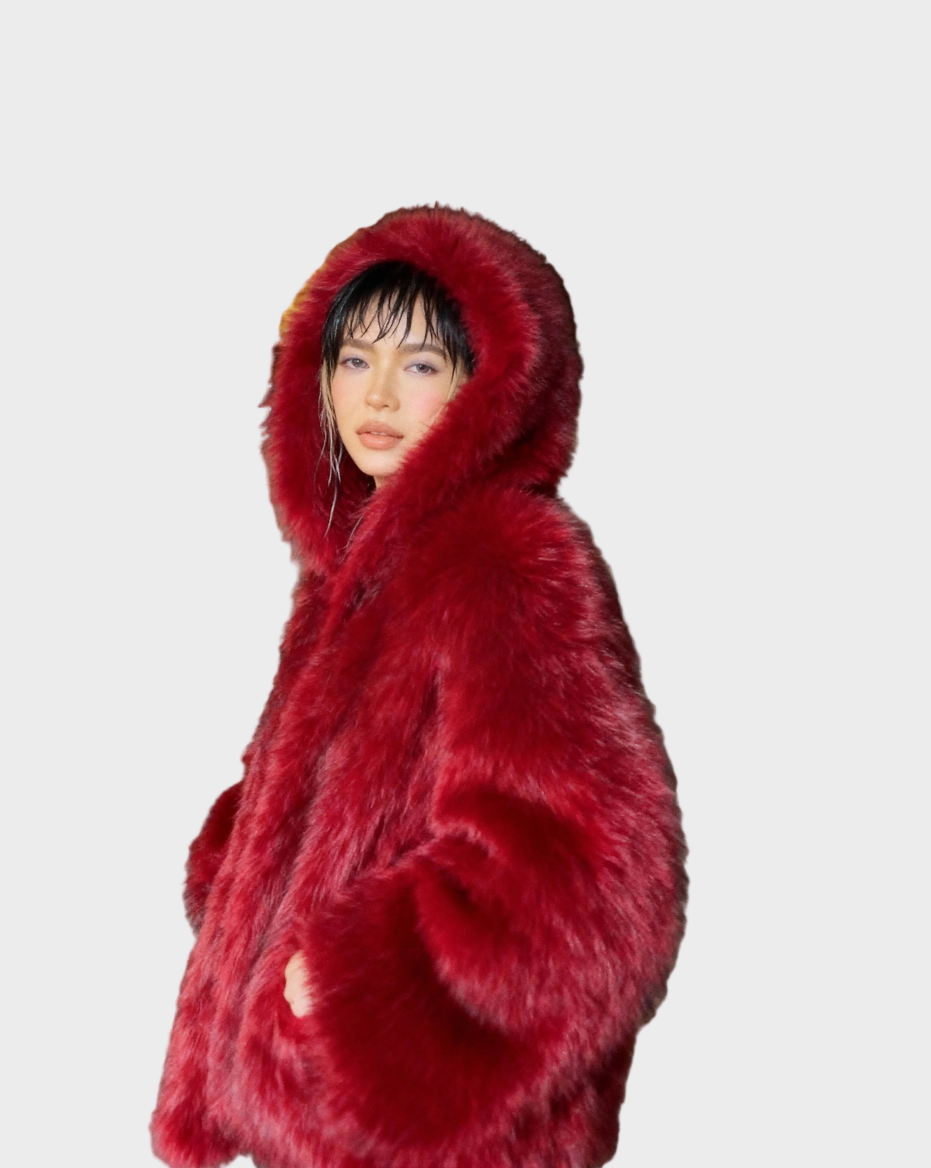 Ravena | Faux Fur Hooded Jacket