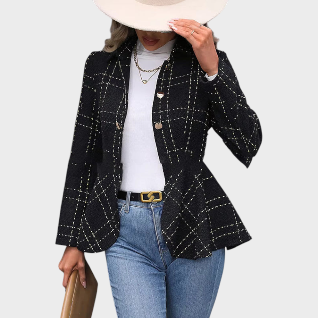 Dayana | Elegant Ruffle Flair Blazer