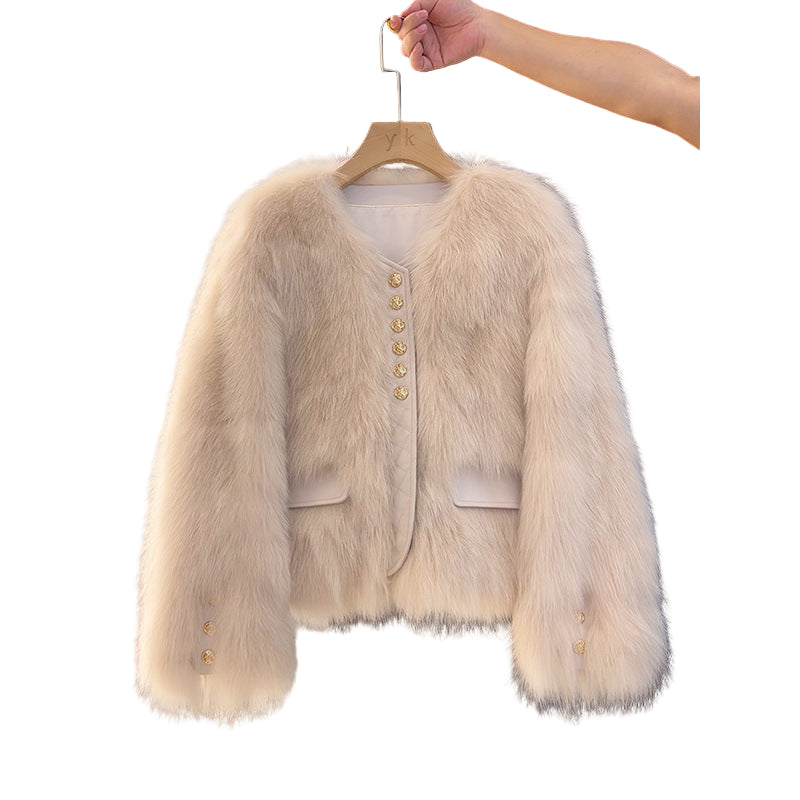 Aurelia Luxe faux fur jacket
