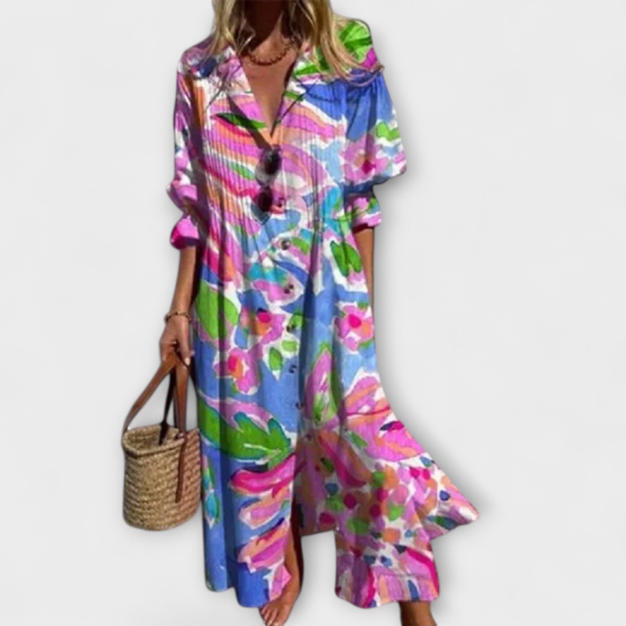 Lila — Attractive Maxi Dress That Covers the Belly