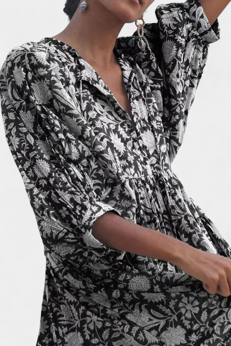 Daniela Boho Floral Mini Dress