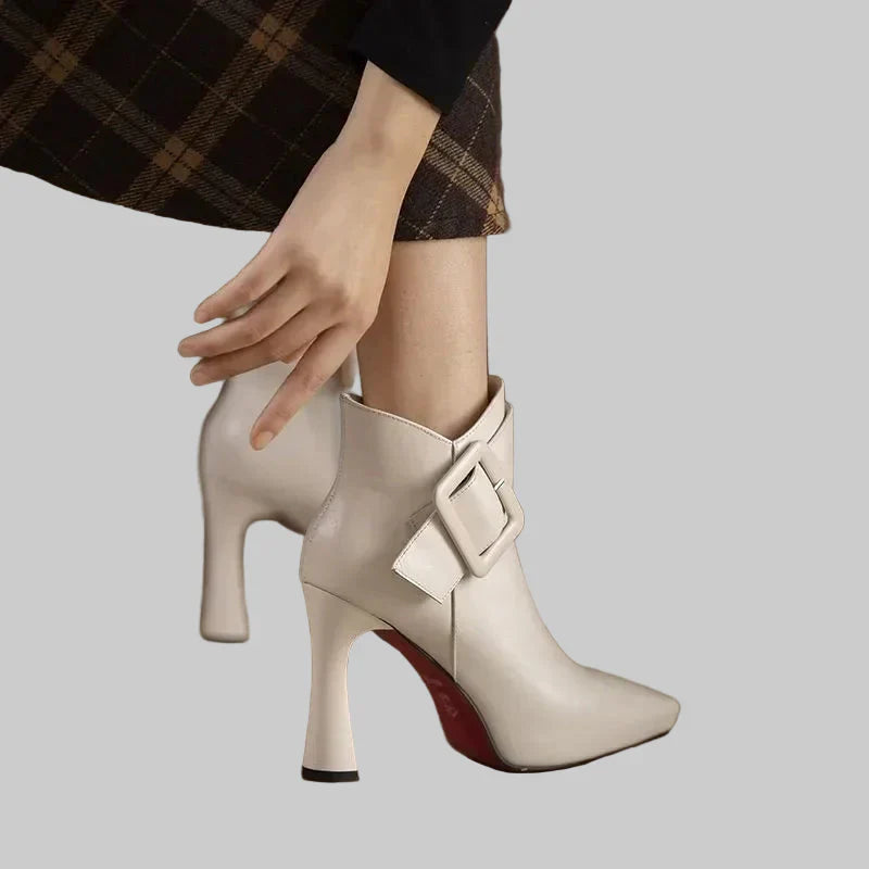 Aveline | Heeled Boots with Steel Toe