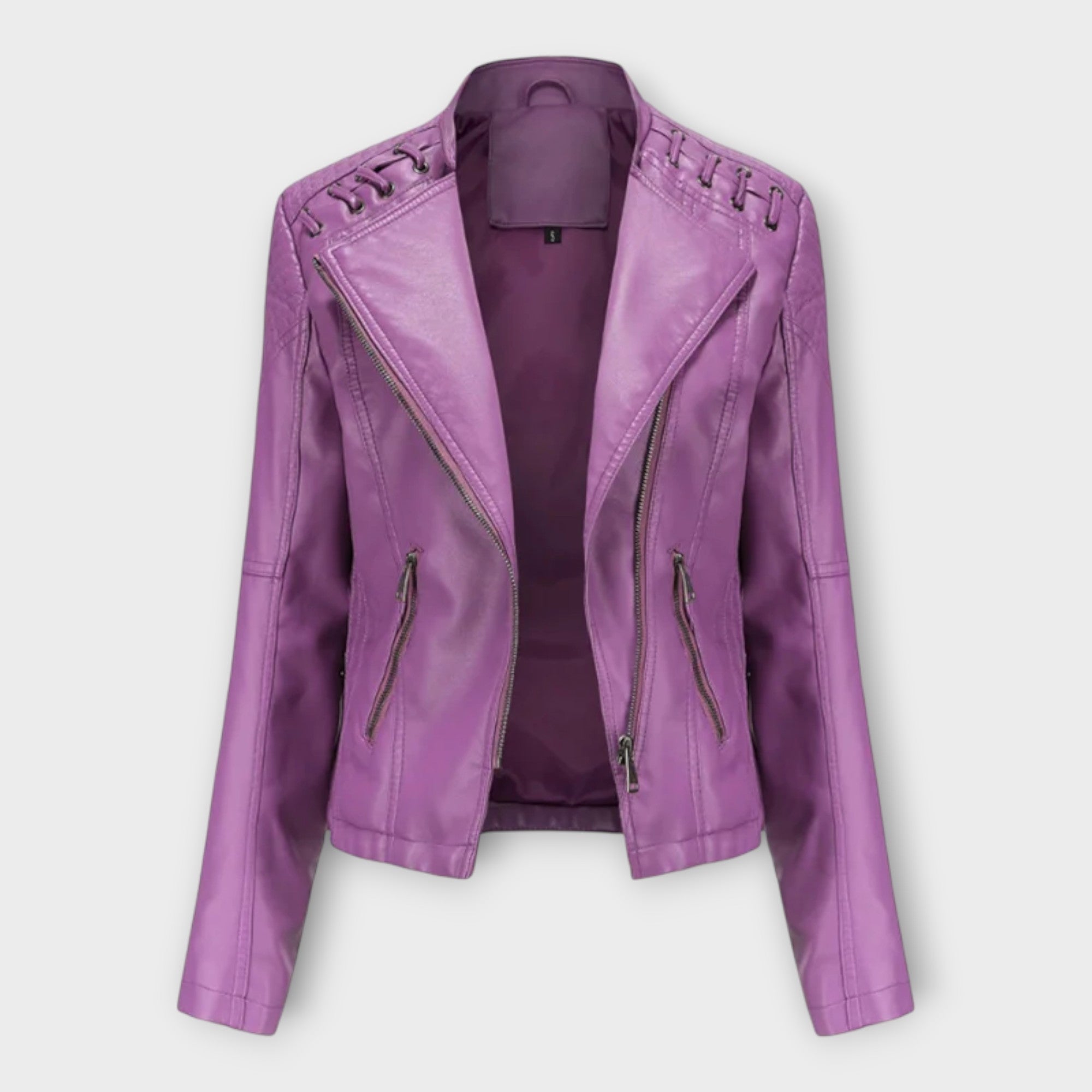 Modern Leather Jacket with Elegant Line and Timeless Finesse