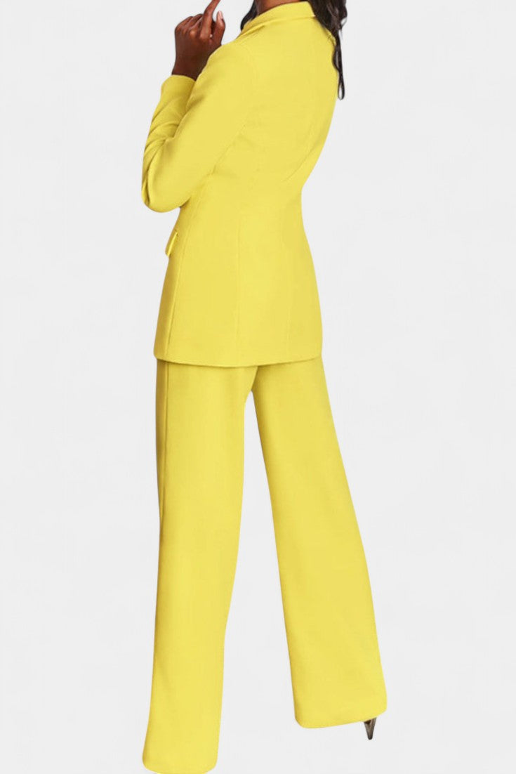 Marnie Tailored Jacket and Wide Leg Pants Set