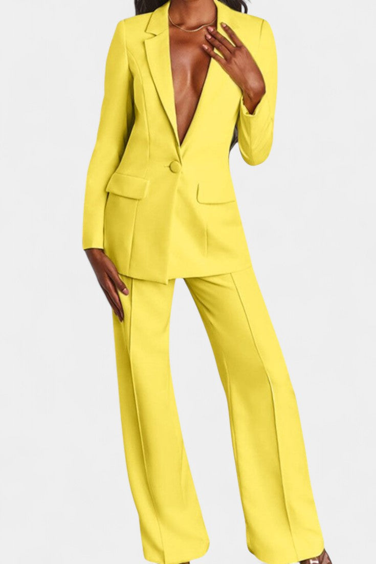 Marnie Tailored Jacket and Wide Leg Pants Set