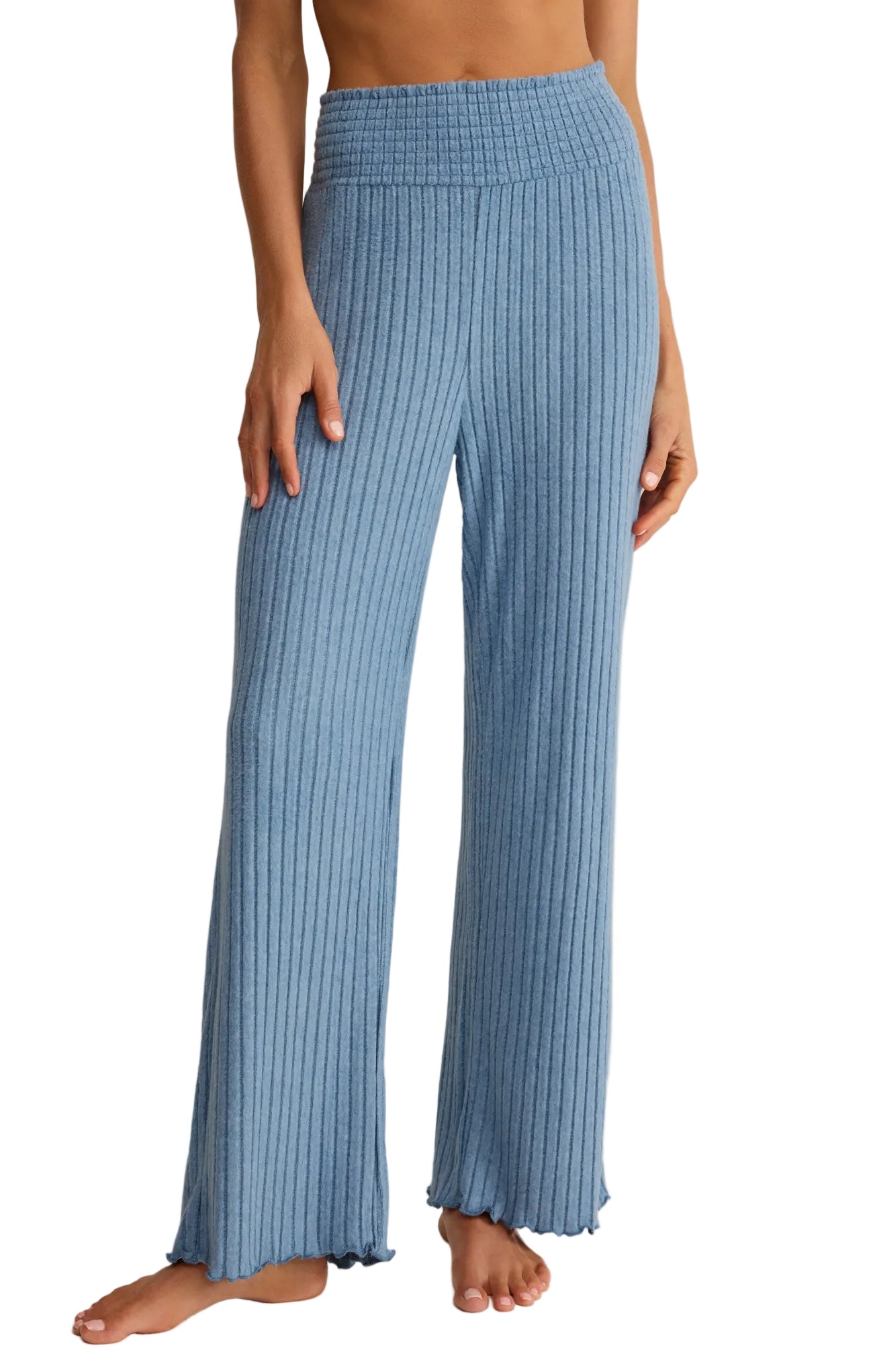 Megan | Dawn Smocked Silky Rib Pant