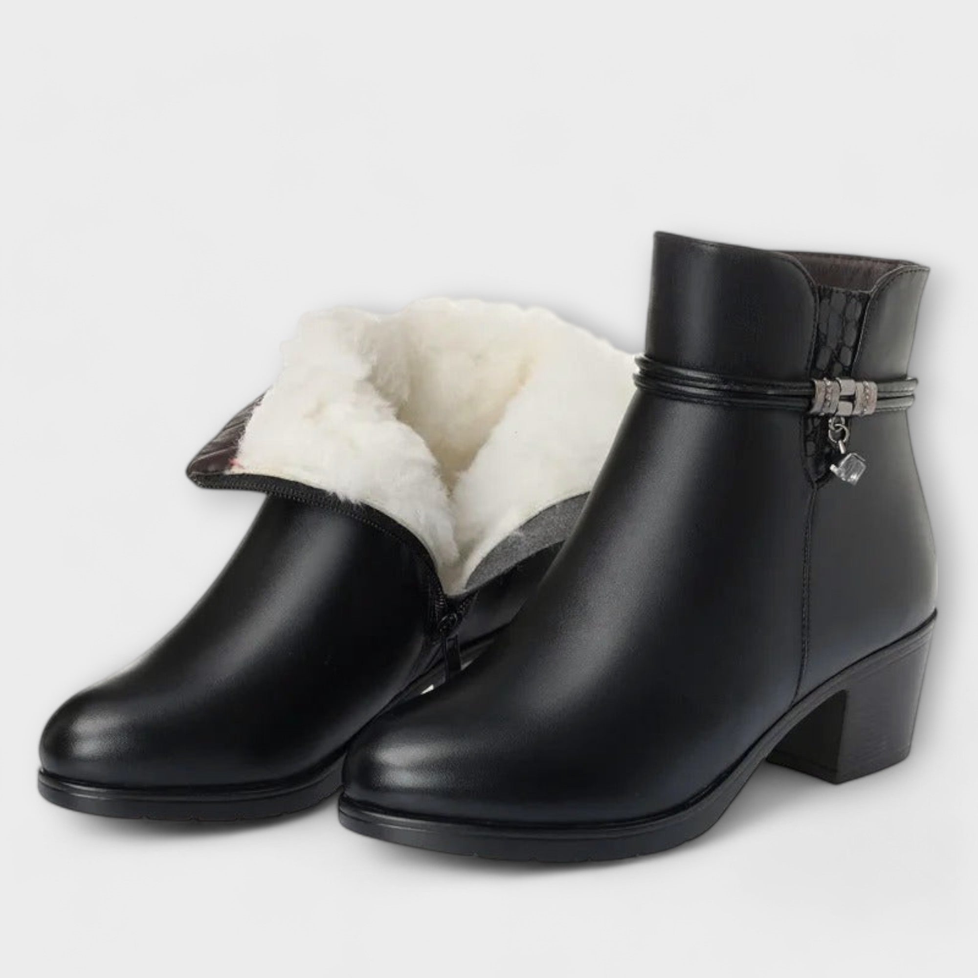 Frederica - Stylish winter boots with zipper