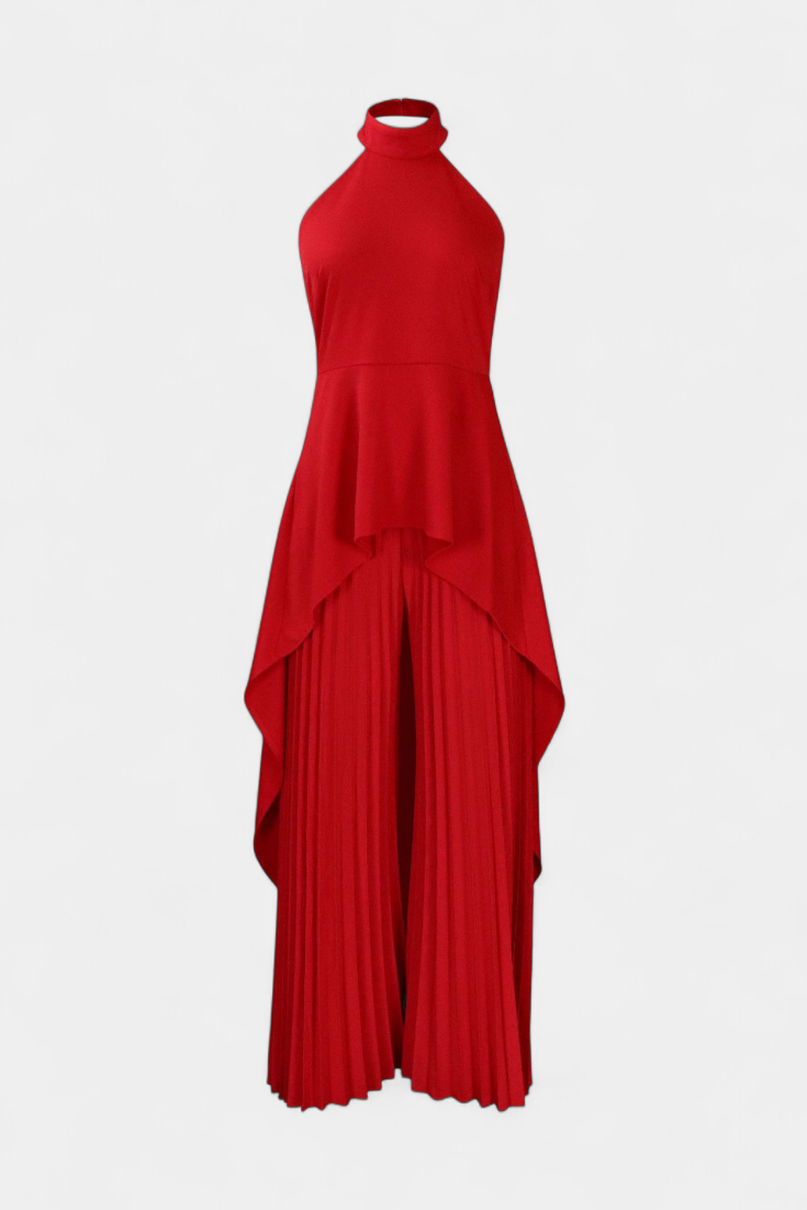 Chrysoula Asymmetric Set with Pleated Pants