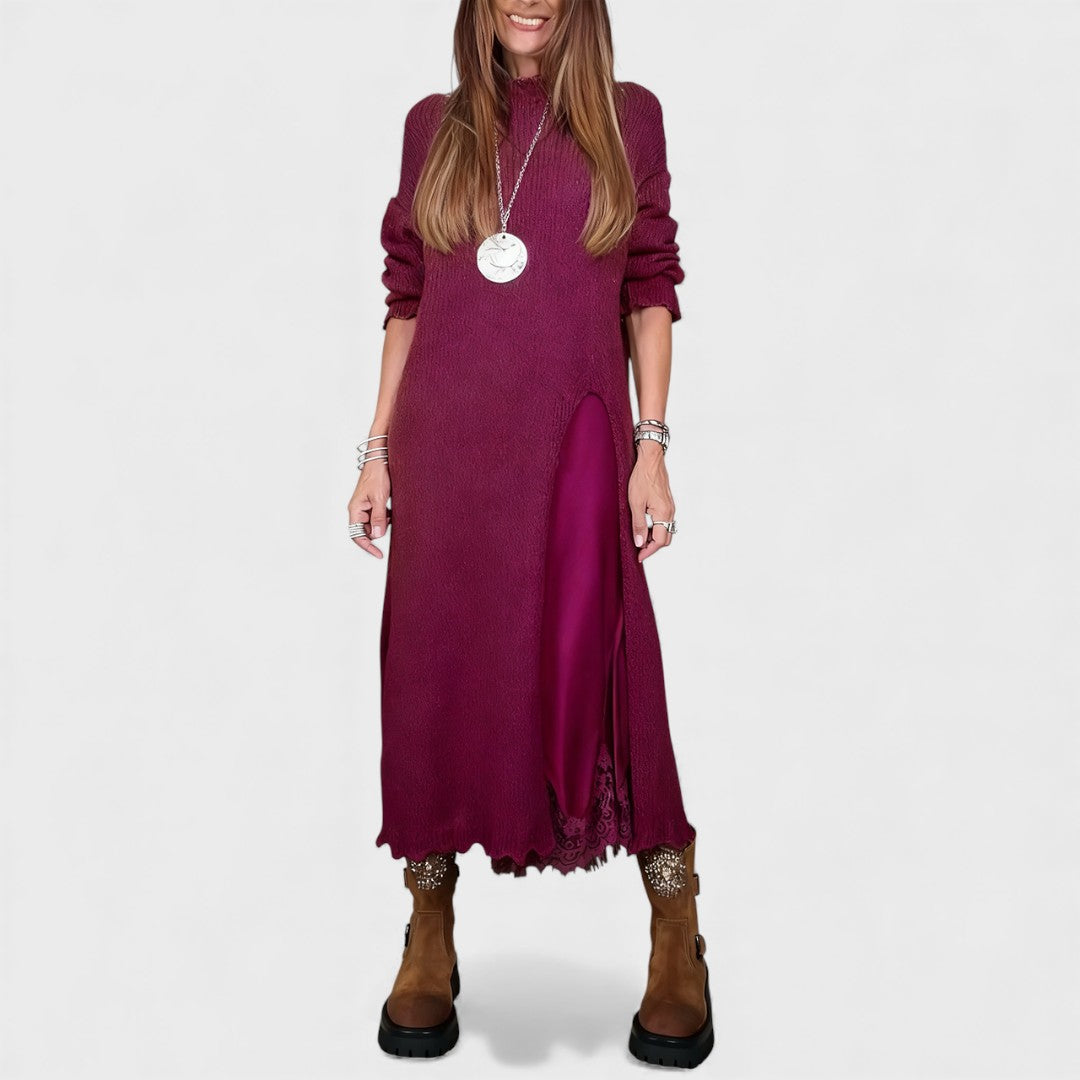 Lena | elegant long knitted dress
