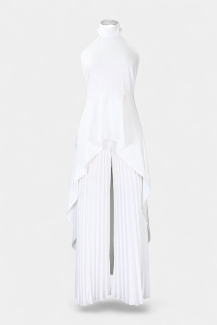 Chrysoula Asymmetric Set with Pleated Pants
