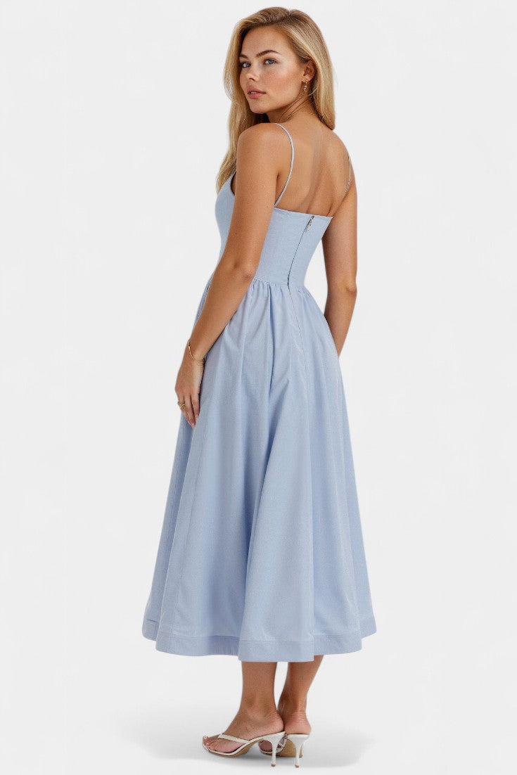 Marvelle Sleeveless Airy Midi Dress