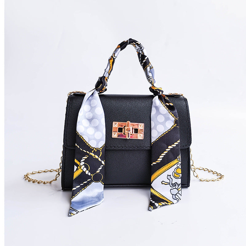 Lyla - Small Chain Bag with Silk Scarf