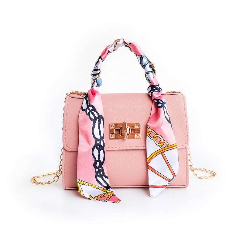 Lyla - Small Chain Bag with Silk Scarf