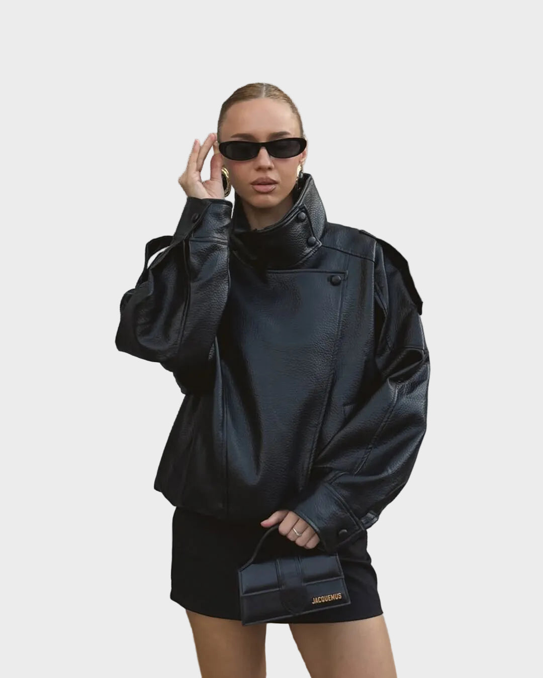 Carla Asymmetrical Leather Jacket