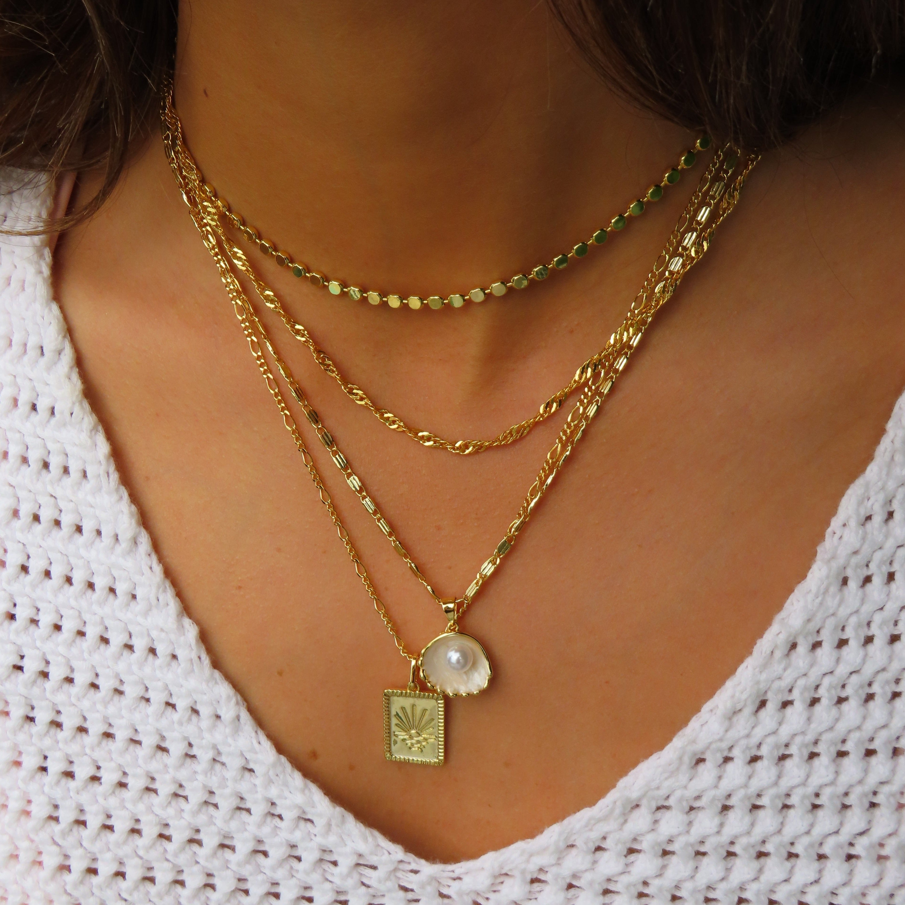 Sun Pattern Necklace