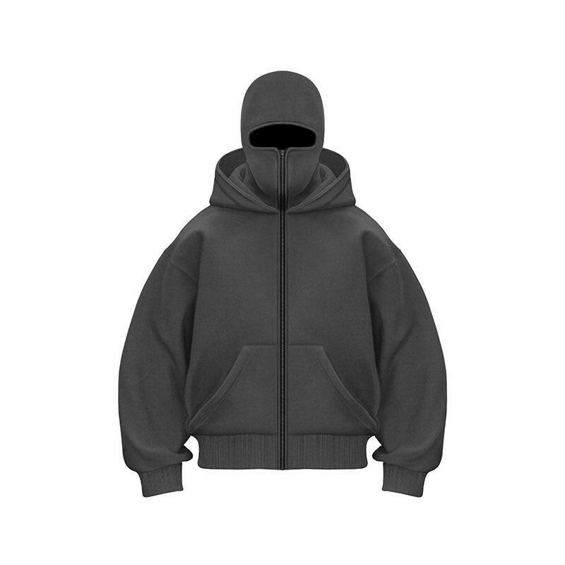 Ninja style zip-up sweatshirt