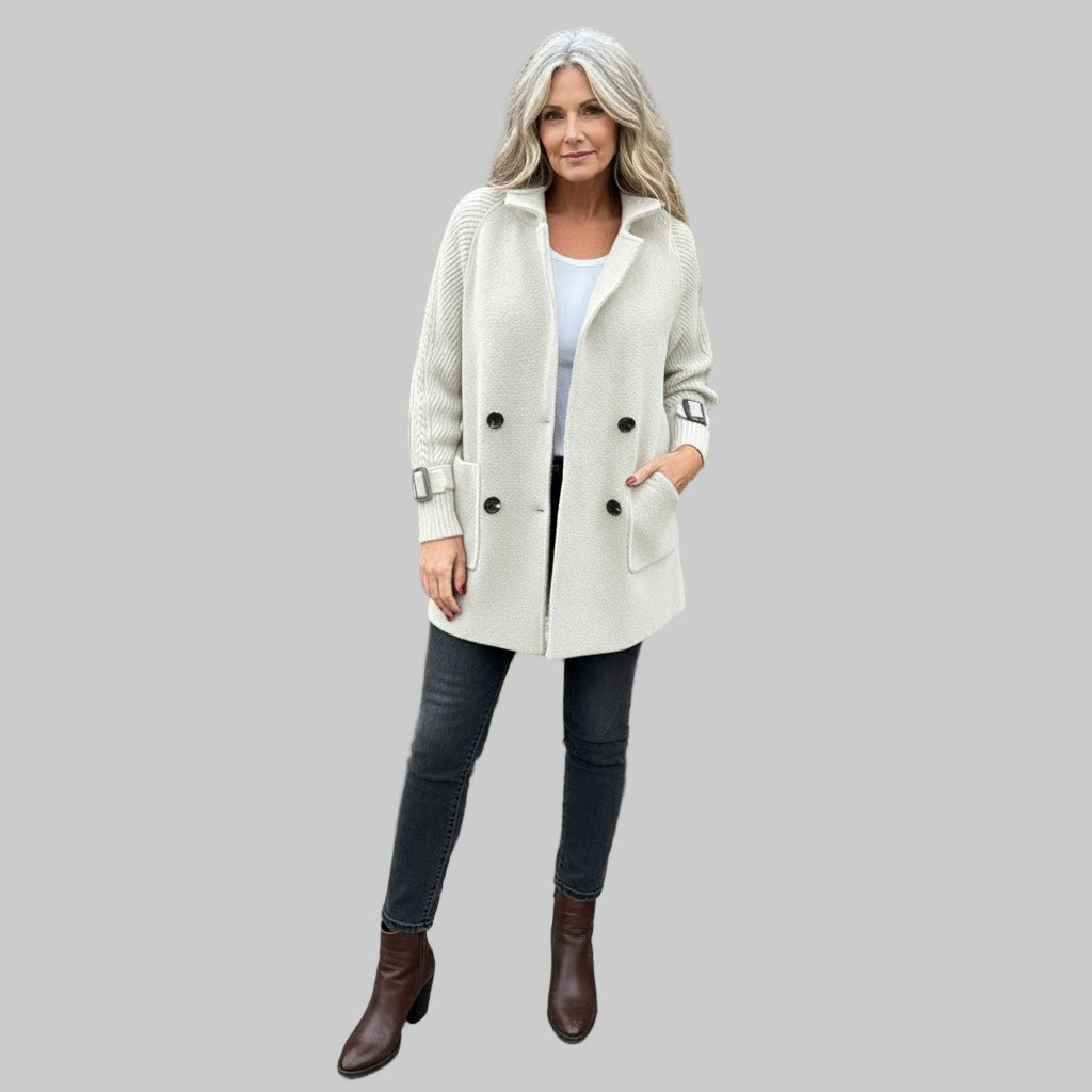 ISOLA™ | Mid-Length Double-Breasted Coat
